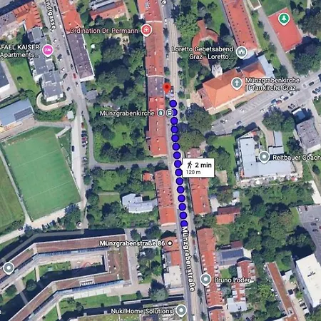 Moderne Stadtwohnung Naehe Stadthalle * 格拉茨